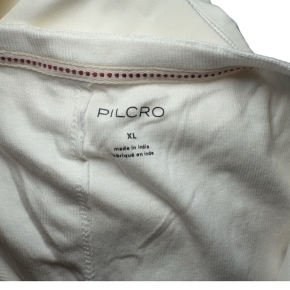 Anthropologie PILCRO The Andie Ribbed Henley Top Sz XL White Casual Basics - Picture 3 of 9